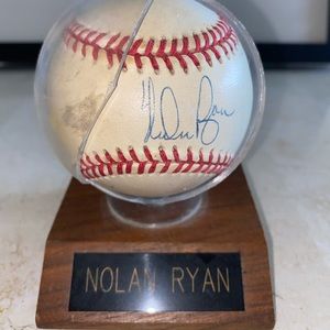 Nolan Ryan Autographed Baseball